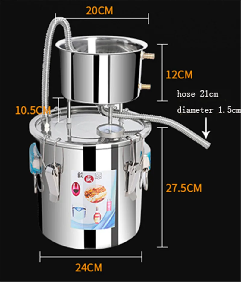 Good quality alcohol liquor spirits distillers wine making brandy fermentation distillation 2 in 1 10L 1set | Дом и сад