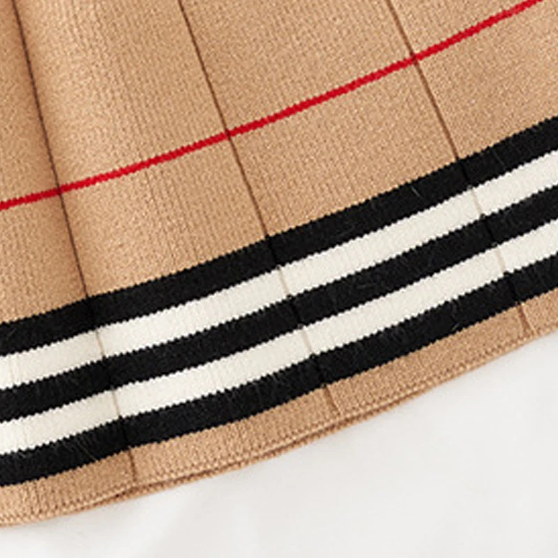 

Melario Bow Autumn Girls Fashion Knitted 2 Pieces Sets Stripe Sweater Coat Skirt Girls Boutique Outfits Baby Girl Winter Clothes
