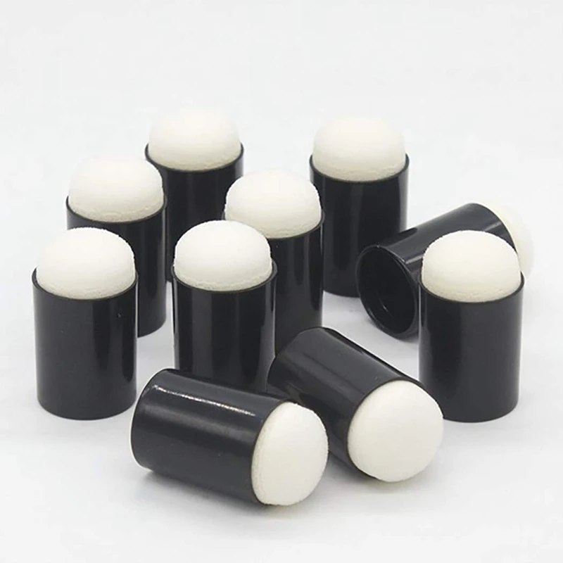 

Drawing Sponge,10PCS Finger Sponge Dauber Set Ink Crafts DIY Drawing Sponge Finger Painting Tool Paint Sponge Brush Kids Paint T