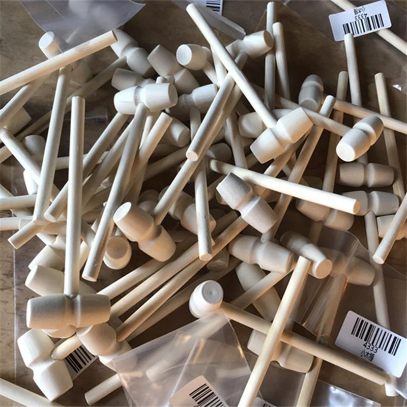 

5/10 Pieces Mini Wooden Hammer Balls Toy Pounder Replacement Wood Mallets Baby 3D Baking Tools