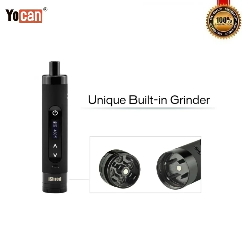 Оригинальный Yocan IShred сухой травы стартовый набор с 2600 мАч батарея керамический
