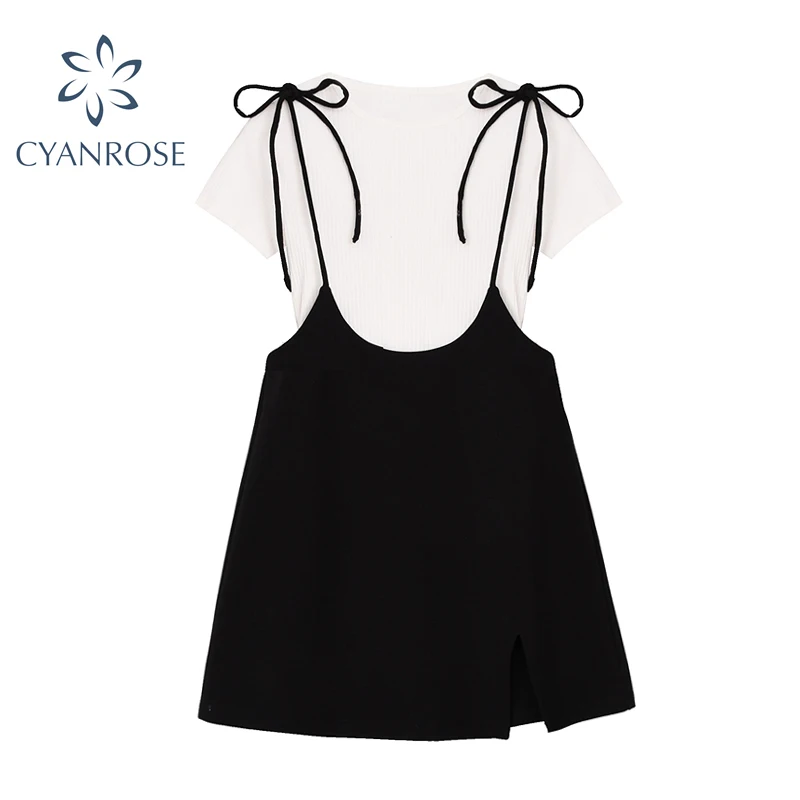 Женский элегантный комплект из двух предметов белый топ с коротким рукавом и