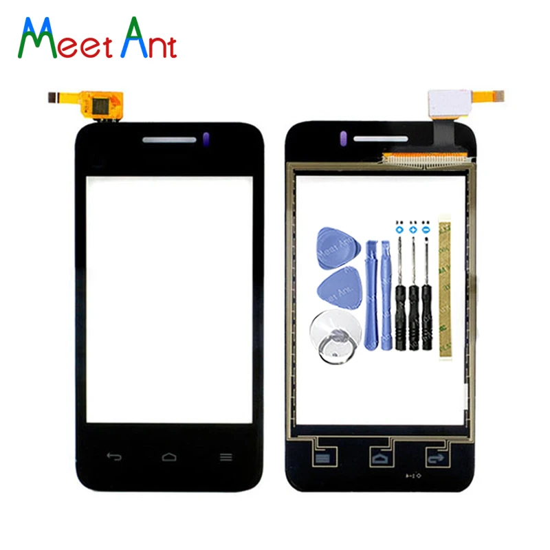 

Высокое качество 3,5 "для huawei Ascend Y220 Y220T Y220U Y220C сенсорный экран дигитайзер сенсор внешняя стеклянная панель объектива Черный