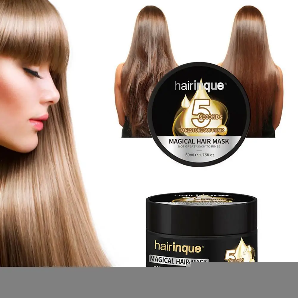 

50ml Brazilian Treatment Hair Mask Repairs Damage Restore Soft Good Or All Hair Restore Soft Hair Care Mask For Girls