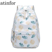 embroidery ribbons waterproof large backpack women fruit and flower printing rucksack 15 6 laptop school bag for teen girls