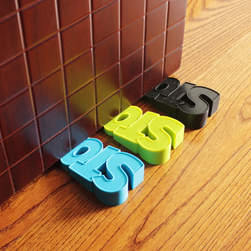 

1Pc Silicone Baby Safety Door Stop Lock Cartoon "STOP" Door Stopper Kids Door Guards Safe Protector Anti-pinch Finger Baby Care