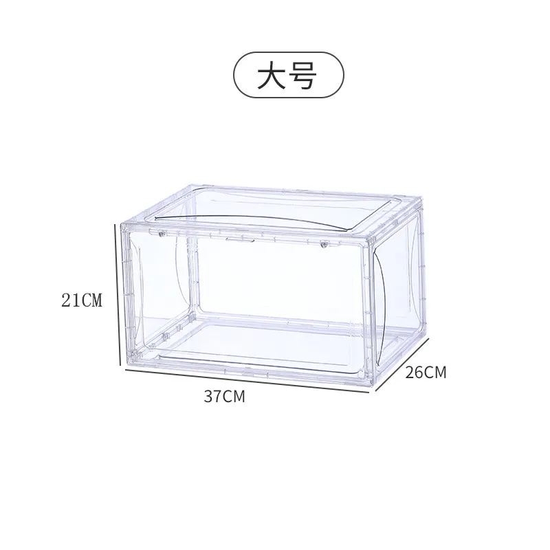 

Transparent shoe box storage shoe boxes thickened dustproof shoes organizer box can be superimposed combination shoe cabinet