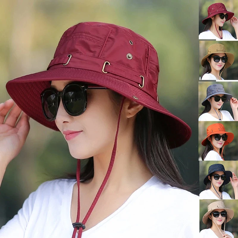 Водонепроницаемая Панама для мужчин и женщин широкая летняя уличная шляпа с