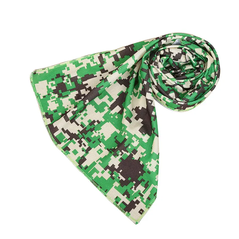 

Outdoor Sports Towel Outdoor Sports Yoga Fitness Hand Towel Golf Swim Towel Printed Camouflage Ice Towel Cold Sense Cooling Ice