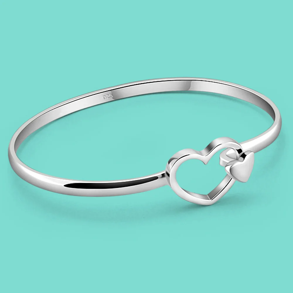Женский серебряный браслет 925 пробы милые серебряные ювелирные изделия с милым