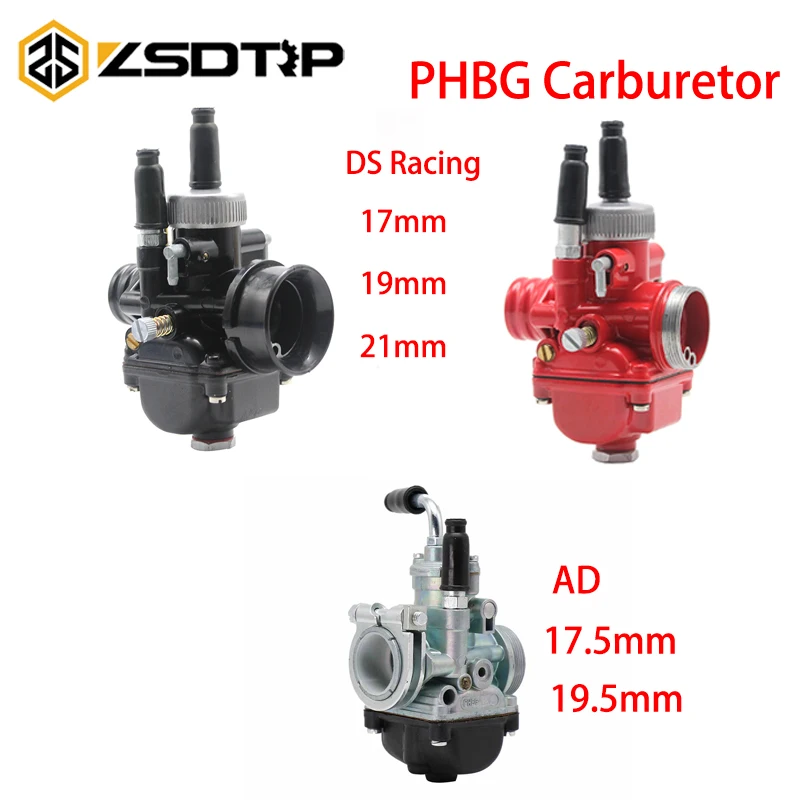 Карбюратор ZSDTRP PHBG 17/19/21 КАРБЮРАТОР DS 17 мм 19 21 AD 5 гоночный карбюратор для JOG50 JOG90 BWS100