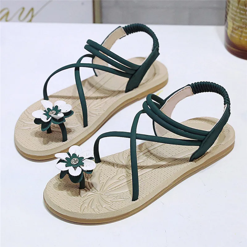 Женские сандалии в богемном стиле с бисером на завязках пляжная обувь | Обувь