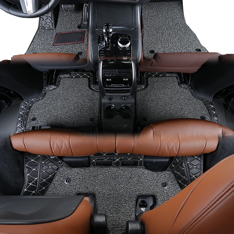 

leather car floor mat for bmw x7 2019 2020 accessories rug carpet interior styling