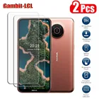 Оригинальное защитное закаленное стекло 9H HD 2 шт. для Nokia X20 X10 6,67 дюйма NokiaX20, защита экрана телефона, защитная пленка