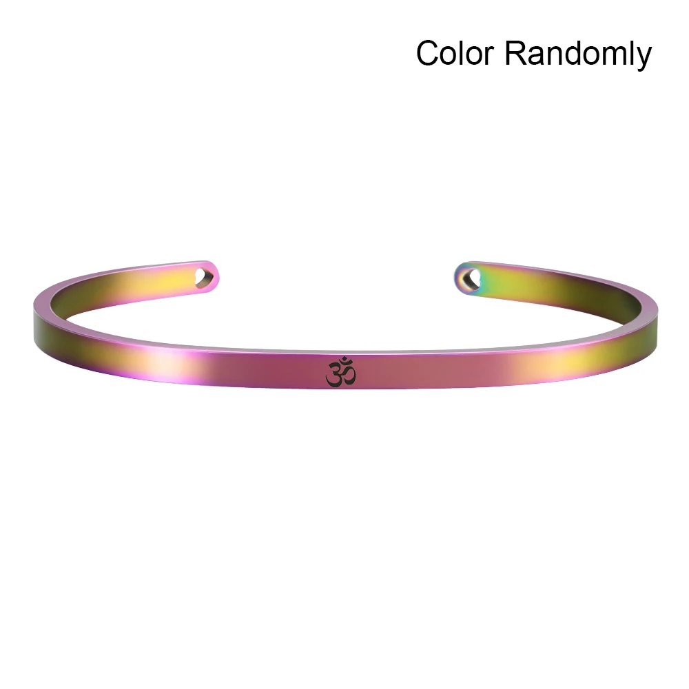 Юбки пачки радужной расцветки Нержавеющая сталь браслет с гравировкой