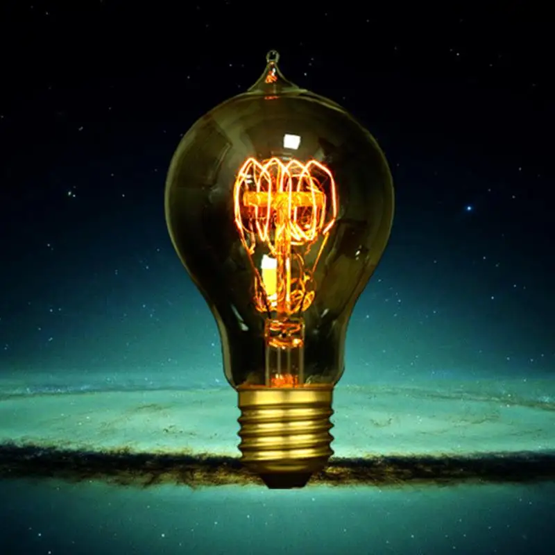 Декоративная Вольфрамовая лампа в стиле ретро креативная Светодиодная