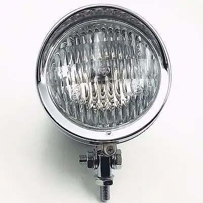 Мотоциклетная стальная фара хромированная лампа дальнего ближнего света для Harley