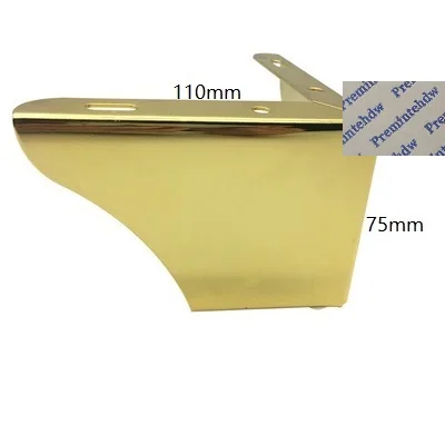 7.5cm 2 шт./лот 100 кг титана золото Consice L форма мебель ноги диван шкаф кофе бар - Цвет: 7.5cm