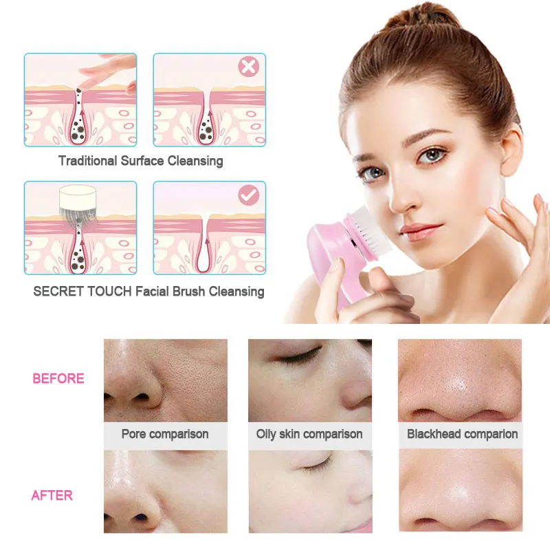 Yabefa чистка лица щетка машина уход за кожей Инструменты Многофункциональный