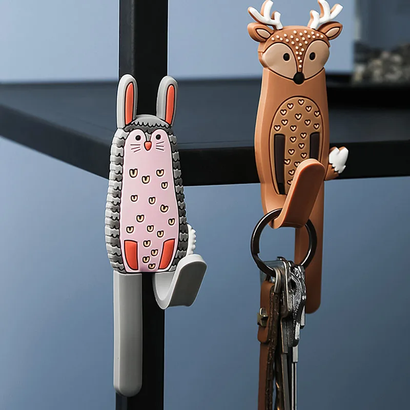 Cute Animal Fridge Magnets Cartoon Rabbit Bear Refrigerator Message Sticker Key Holder Children Toy Home Decoration 1pc | Дом и сад