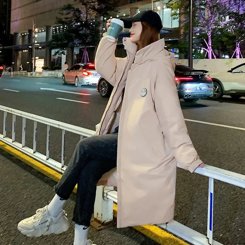 

Куртка средней длины с хлопковой подкладкой, новинка 2021, пальто, женская зимняя спортивная куртка с хлопковой подкладкой, Паркер, пуховая хлопковая верхняя одежда с капюшоном