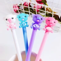 40pcs korean version of creative student carbon signature pen cute soft sprouted pigpies kawaii school supplies gel pens