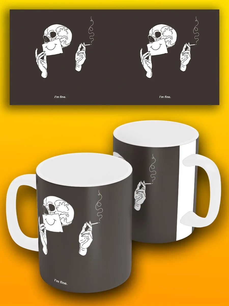 Sparkling White mix skull Gothic skeleton-4078 mug cup Pialat for tea coffee water | Mugs