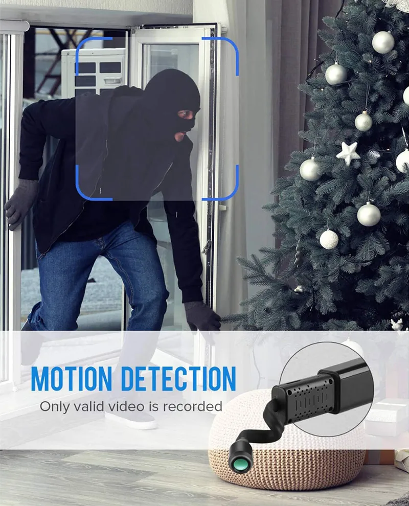 

J-boxing Mini 1080P USB IP Camera IP Security Camcorder P2P CCTV SD Card Cloud Storage Smart AI Human Detection with 32GB Card