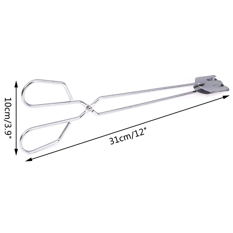 1pc Stainless Steel Grilled Food Clip Scissors Type BBQ Tongs Tools Barbecue kitchen Accessories | Дом и сад