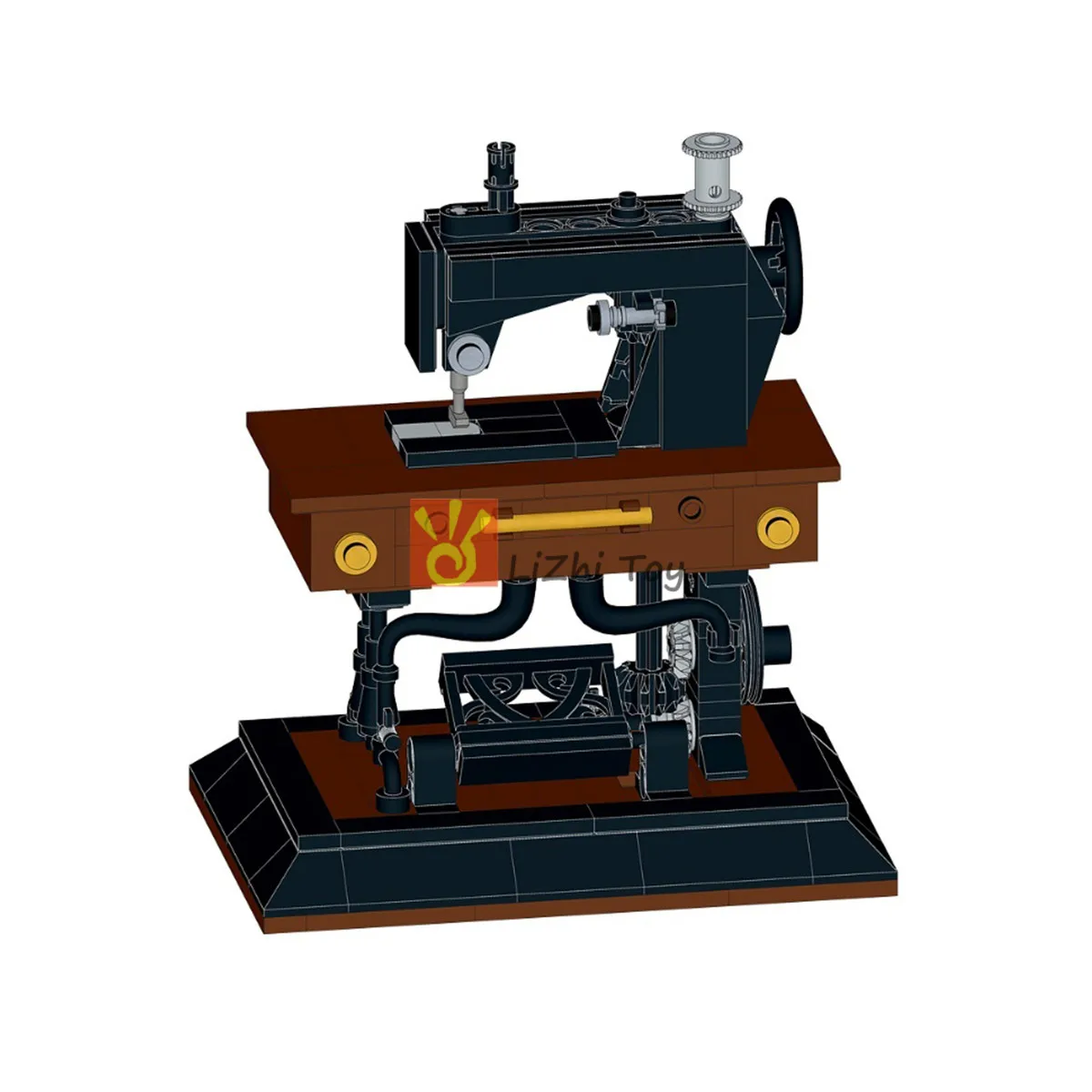 MOC Классическая креативная швейная машина 41609 орфографические блоки игрушечный