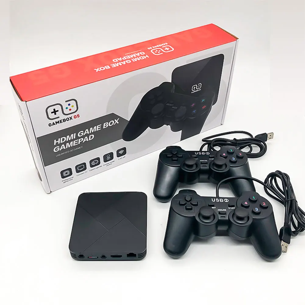 

G5 S905X WiFi HD Game Box 32GB 64GB Retro Game Box Console Video Game Player with Wired/Wireless Controllers For PS1/PSP/N64