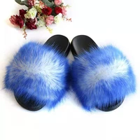 fur slippers female summer ladies flip flops cute fluffy plush home sandals wear resistant outdoor flat faux fur slipper tx406