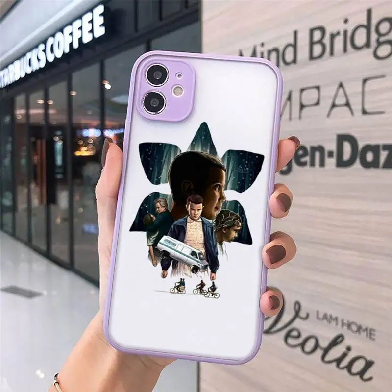 

Stranger Things American TV show Phone Cases matte transparent For iphone 7 8 11 12 plus mini x xs xr pro max cover