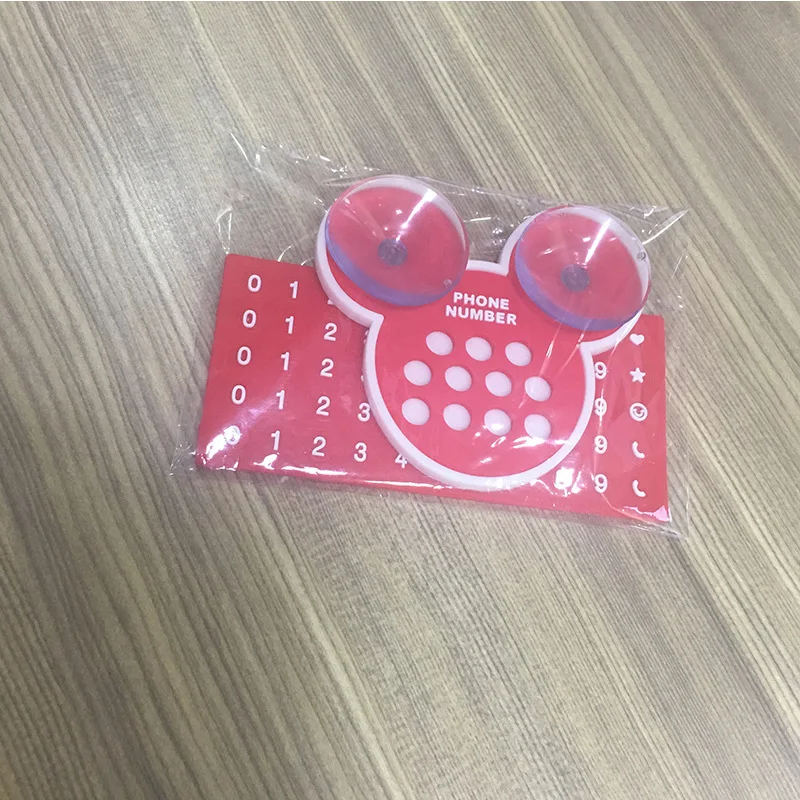 

Lovely Phone Number In The Car Parking Plate Creative Cartoon For Auto Interior Accessories Smartphone Card Sucker Car Sticker