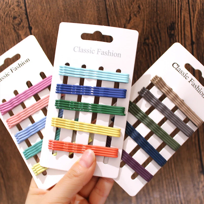 

20 pcs New Fashion Hair Clips For Women Girls Kawaii Hair Accessories Snap Barrettes Candy Color Hairpins Clip For Hair
