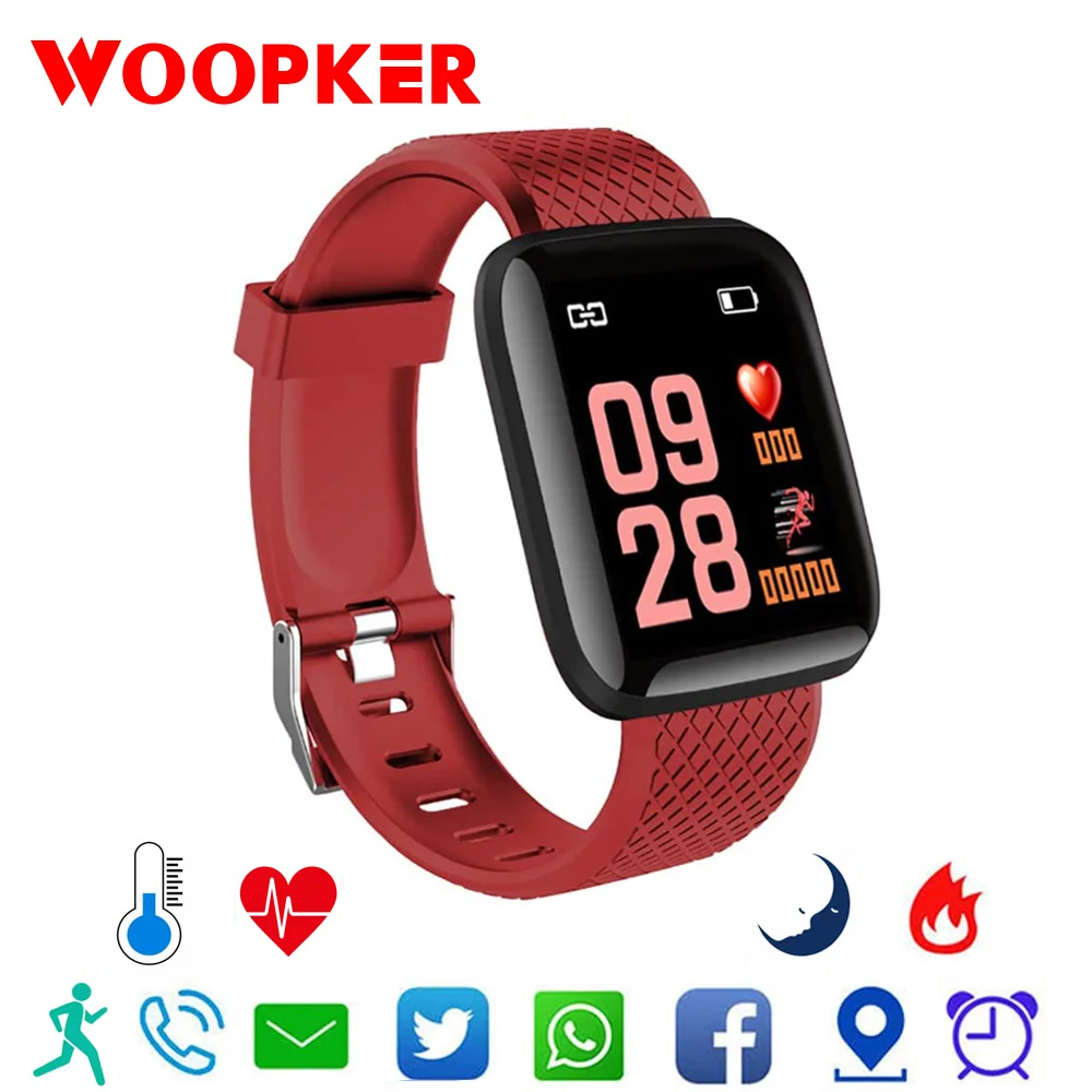 Унисекс Смарт часы кровяное Давление Водонепроницаемый умные для женщин монитор