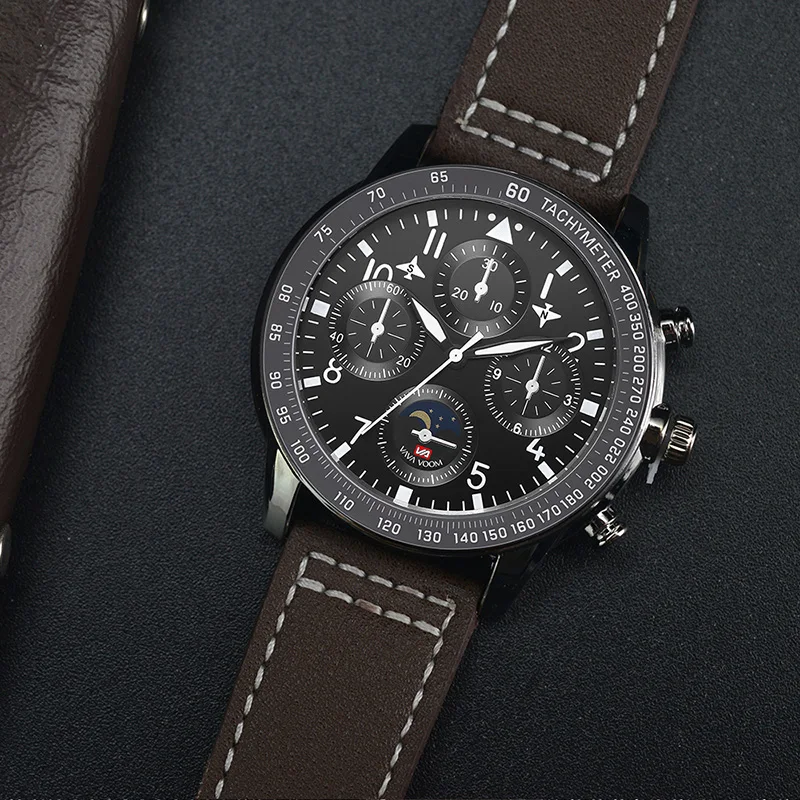 Классические часы Pilot мужские креативные четыре небольших циферблата спортивные