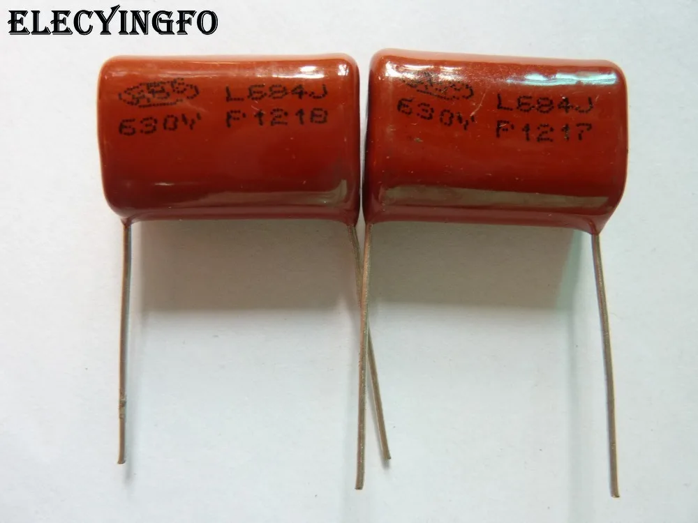 

50pcs CBB 684 630V 684J CBB21 0.68uF 680nF P22 Metallized Polypropylene Film Capacitor