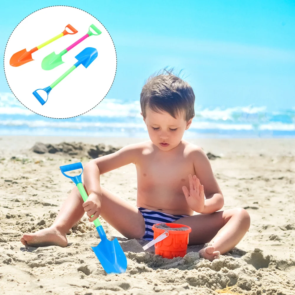 

3pcs Creative Beach Shovels Funny Children Playthings Snow Shovels