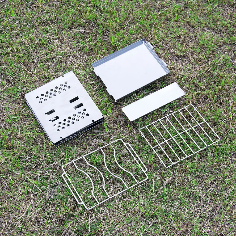 

Outdoor Ultralight Tent Heating Stove oldable Portable 304 Stainless Steel Camping Stove Winter Multipurpose