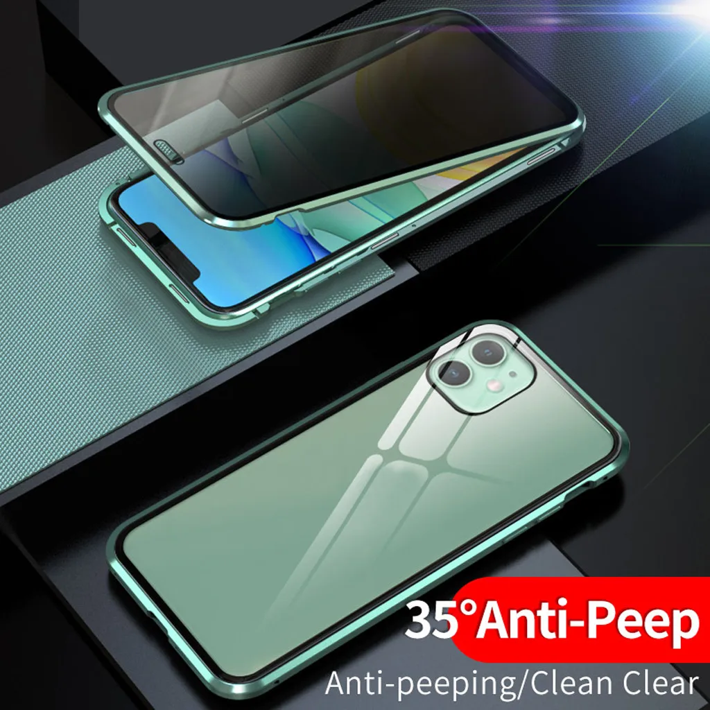 Антипирен Магнитный адсорбционный металлический бампер стеклянный чехол для