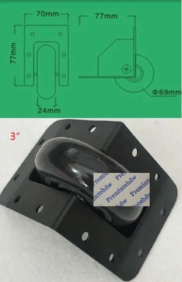 Middle Castor 2 шт./лот Черный дорожный полёт аудио чехол Встраиваемая бабочка Засов петля с защелкой угловая скобка пружинная тяга ролик комплект оборудования - Цвет: Middle Castor