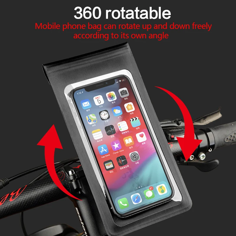 bike motorcycle phone holder for bicycle front handlebar rear view mirror stand 360° rotation waterproof phone mount case bag free global shippin