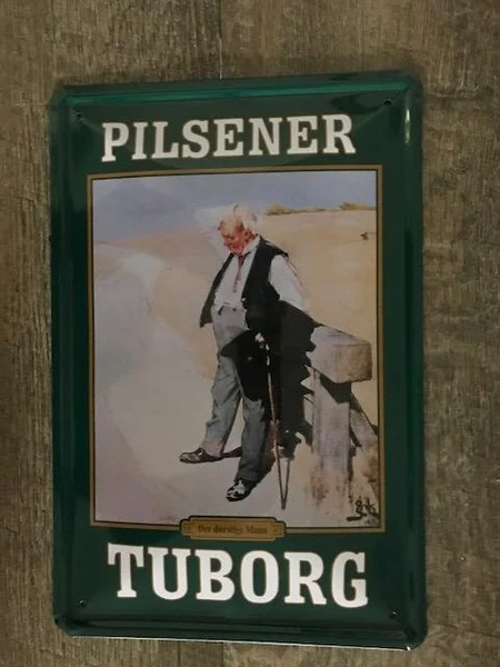 

Pilsener Tuborg Wall Decor Metal Tin Sign Poster Vintage Signs Retro Tin Signs Arts & Crafts Plaques Signs
