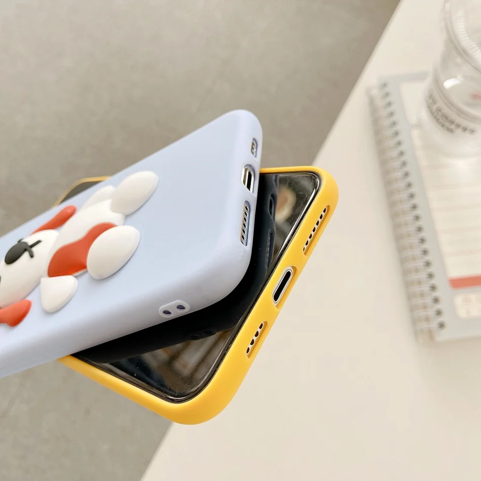 For Redmi Note 8T 8 9 Pro 7 6 5 3D Cute Beagles Dog Shiba Inu Duck DIY Case Xiaomi K20 K30 7A 8A Soft TPU Cover |