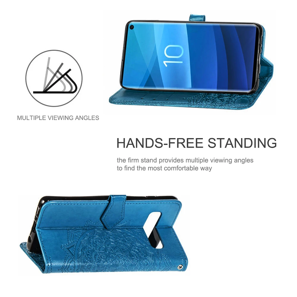 Чехол-книжка для Samsung Galaxy S10 S9 S8 Plus S7 S6 Edge кожаный чехол-бумажник S 10 чехлы телефонов