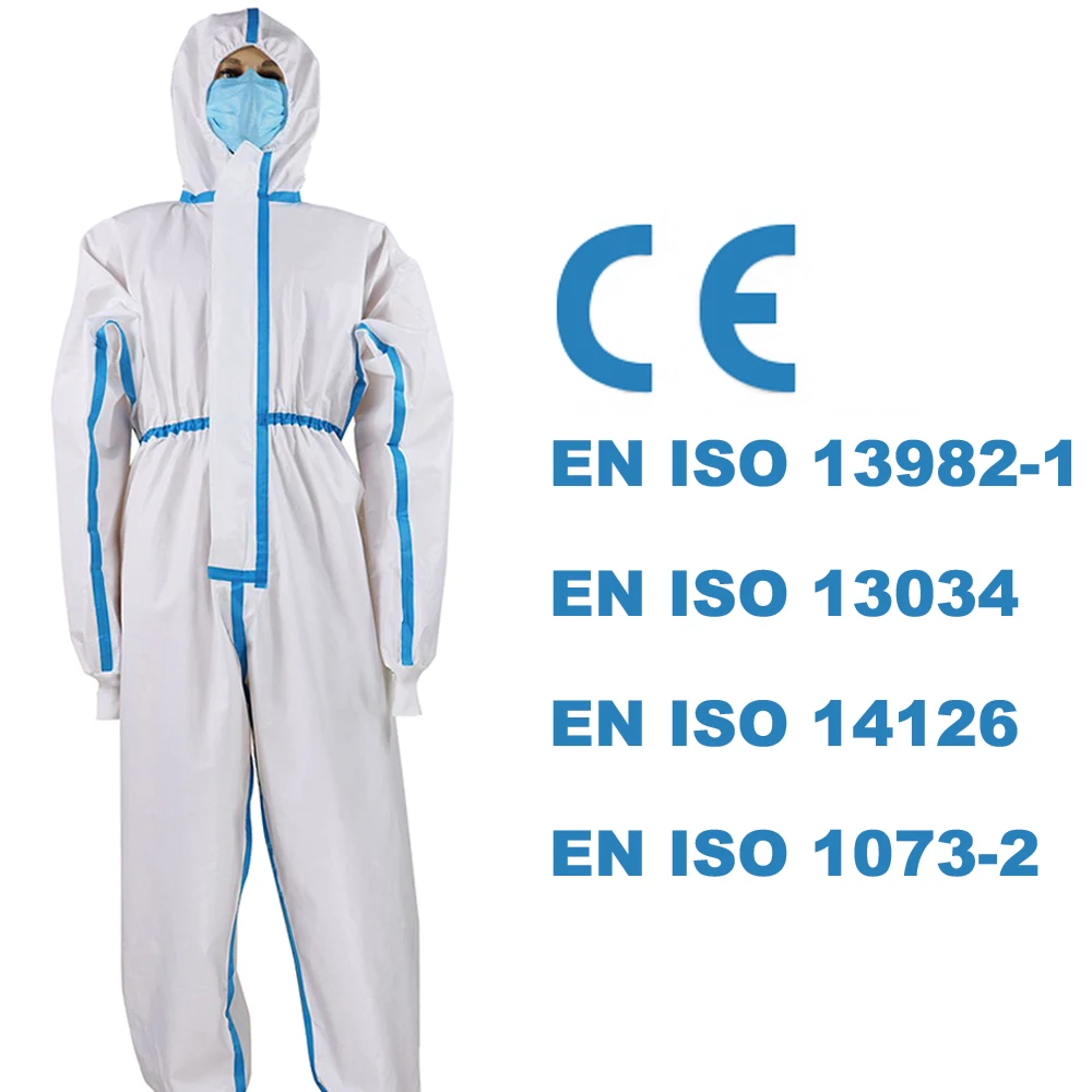 Медицинский медицинский защитный костюм для одежды одноразовый
