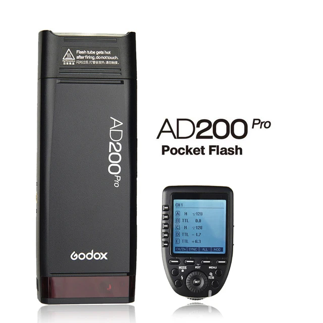 AD200pro and Xpro Godox AD200pro 200Ws наружная вспышка AD200 PRO карманный фонарик для Sony Nikon Canon Fuji ttl HSS 2,4G Беспроводная система X - Цвет: AD200pro and Xpro