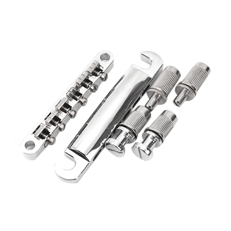 Горячий 12 струнный хвостовик и мост Набор для электрогитары серебряный