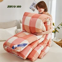 new washed cotton winter heavy quilt 4kg plaid home bed blanket spring autumn duvet 200230cm thick warm quilt core gift quilt